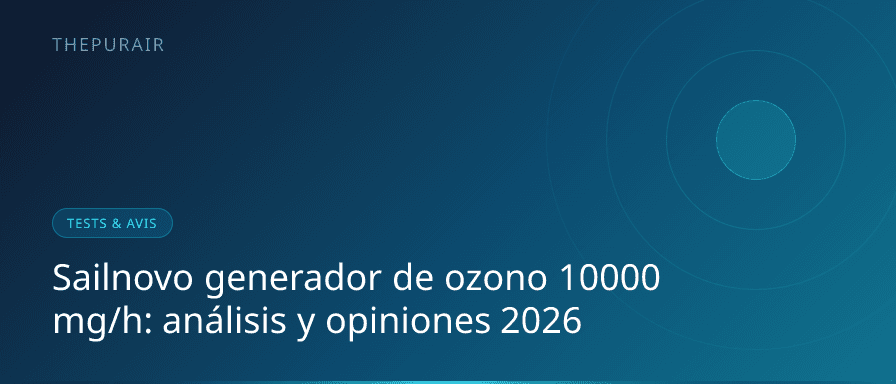 Sailnovo générateur d'ozone 10000 mg/h blanc sur fond blanc